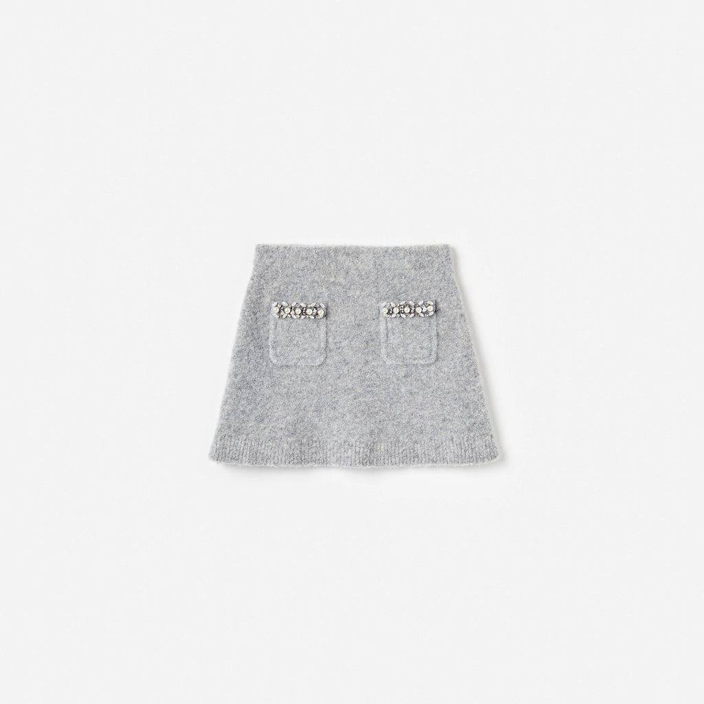 Grey Knit Skirt