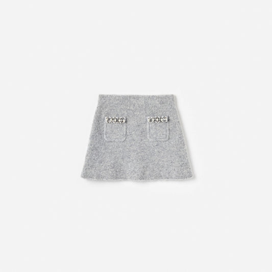 Grey Knit Skirt