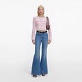 Mid Blue Flared Jeans