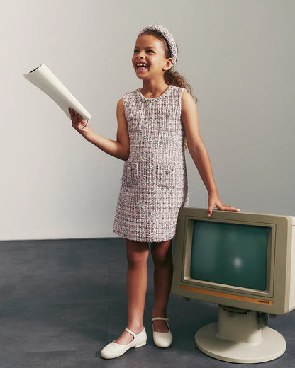 Pink Boucle Dress