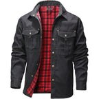🔥Men's Flannel Lined Shacket Jacket