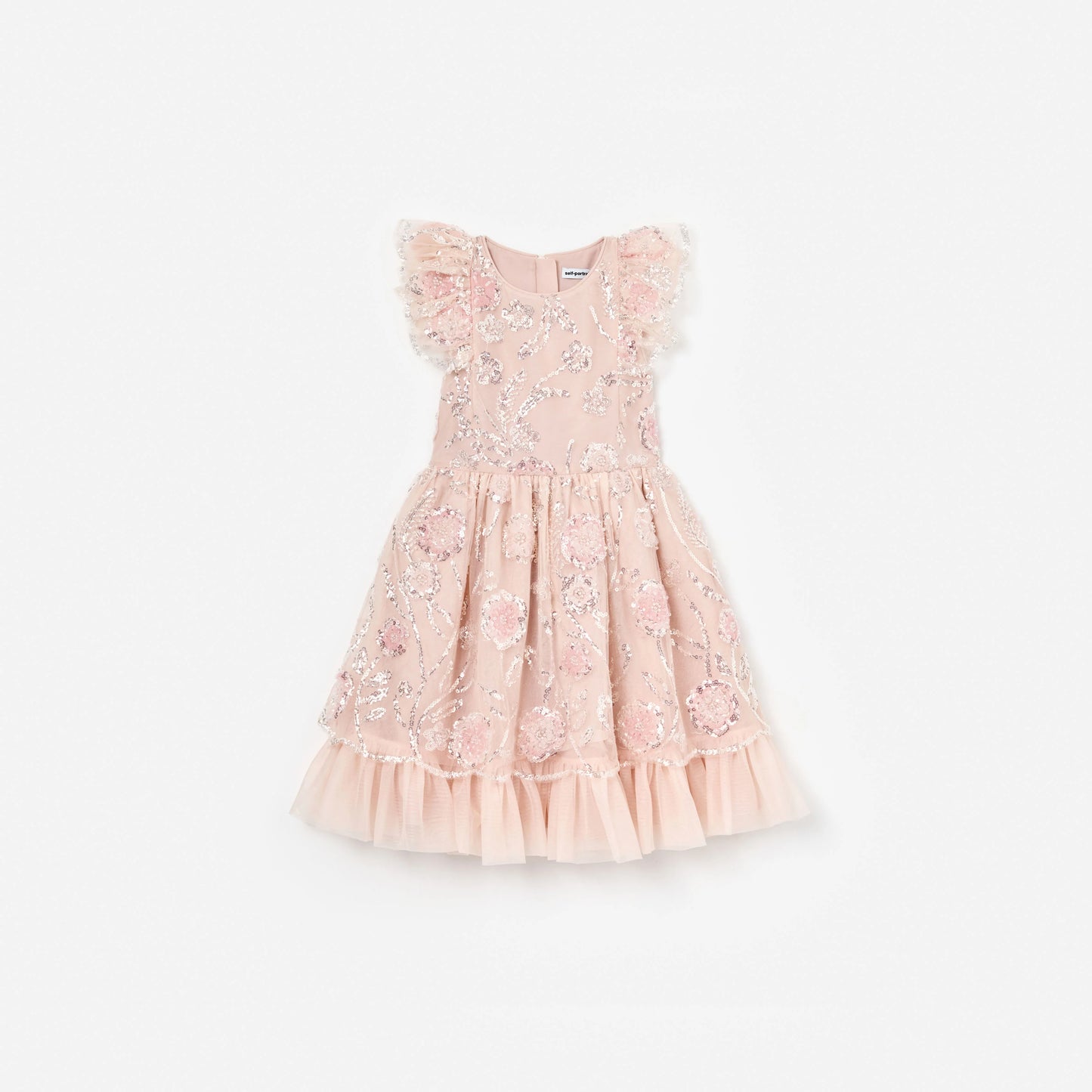 Pink Sequin Embellished Dress