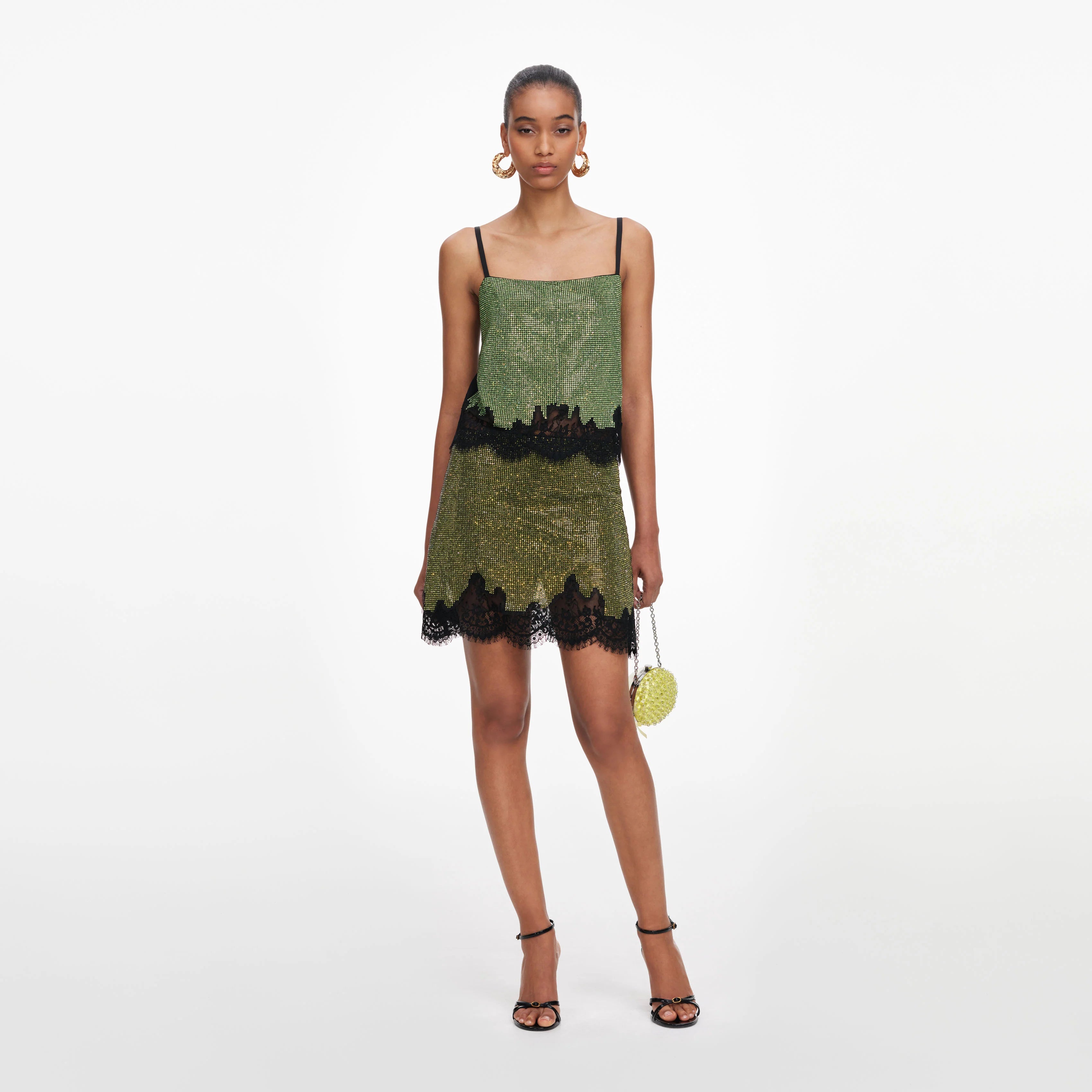 Green Crystal Chainmail Top