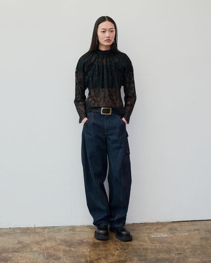 Black Lace Blouse
