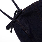 Indigo Denim Bow Playsuit