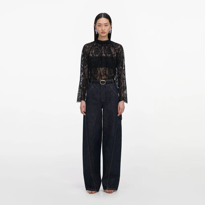 Black Lace Blouse