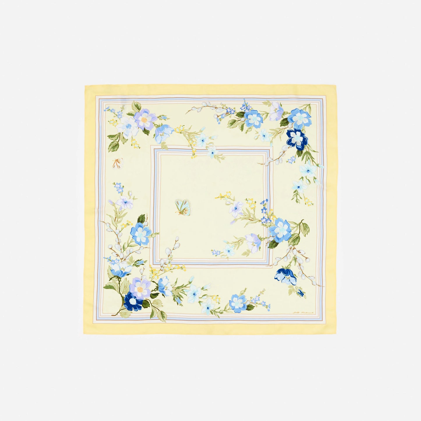 Yellow Floral Scarf