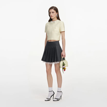 Yellow Taffeta Top