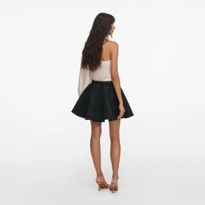 Cream Draped Sleeve Top
