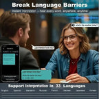 AI Interpretation Smart Glasses, with 33 Languages, Chat GPT,Audio Glasses for Men And Women