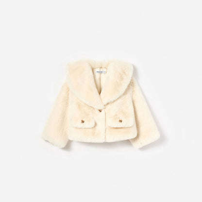 Cream Faux Fur Jacket