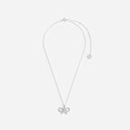 Micro Crystal Bow Necklace