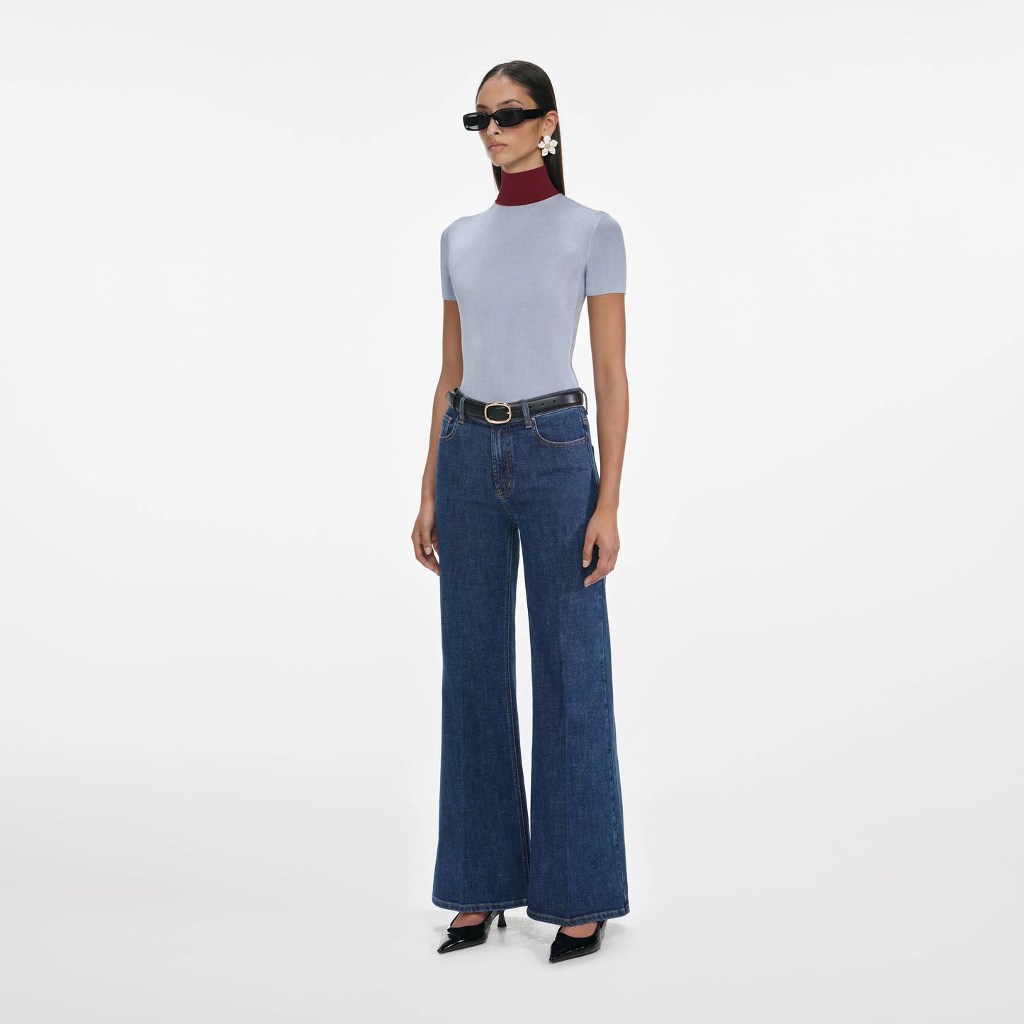 Blue Flared Jeans