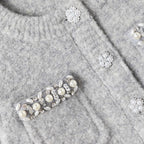 Grey Knit Cardigan