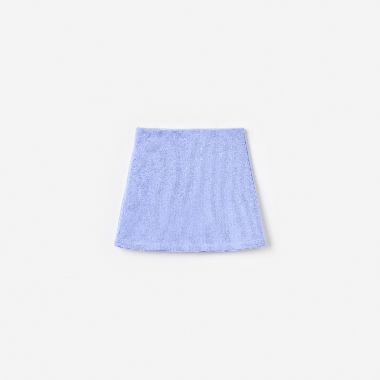 Blue Floral Knit Skirt