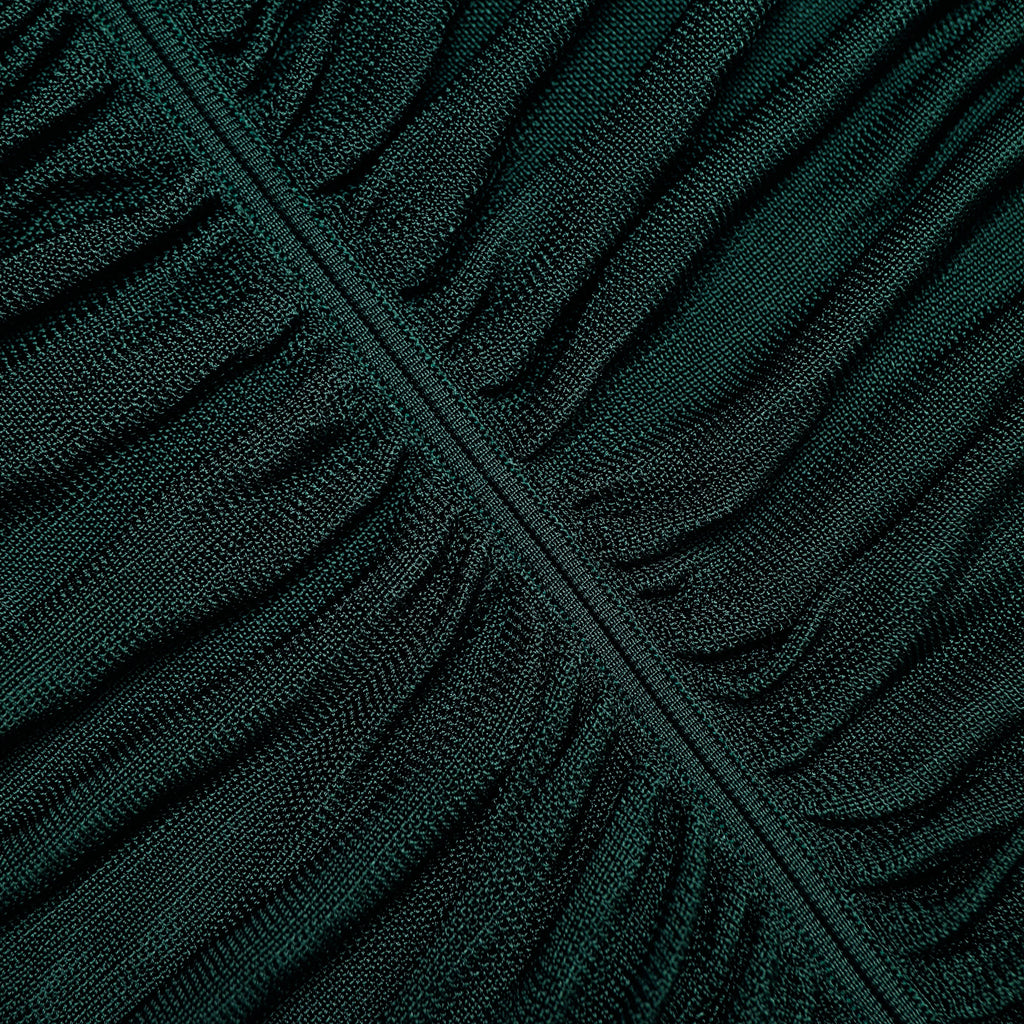 Green Viscose Knit Midi Dress
