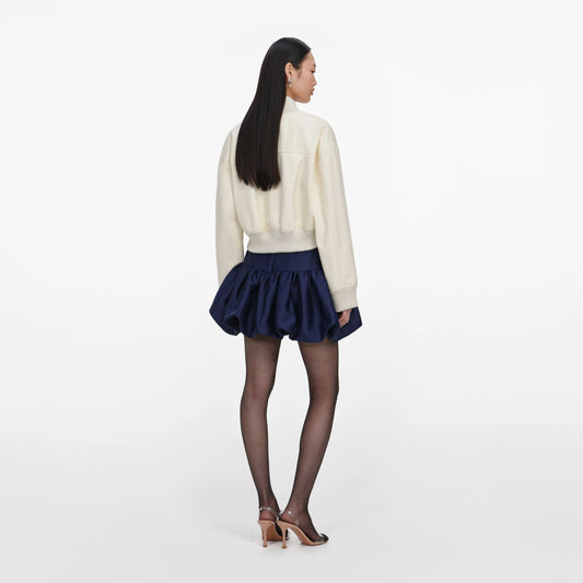 Cream Cotton Canvas Jacket